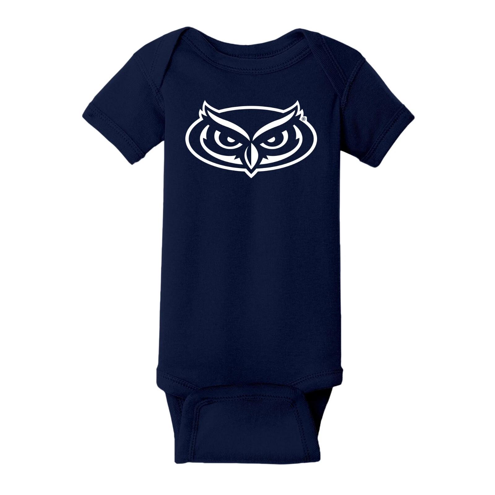 Florida Atlantic University Primary Logo College Infant Creeper Bodysuit - Navy L