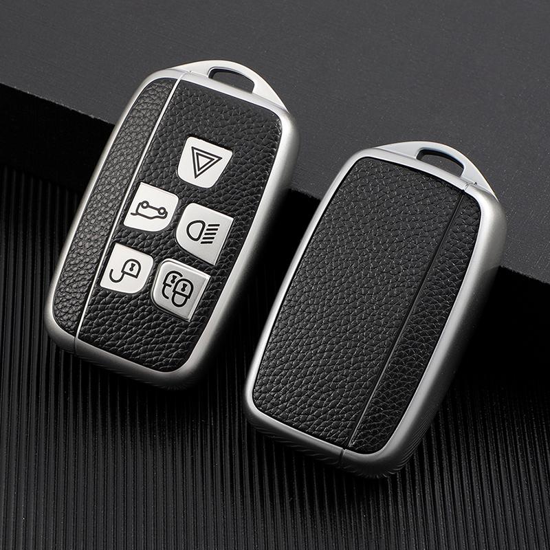 Tpu Leather Car Remote Key Case Cover Shell Fob For Land Rover Range Rover Discovery Evoque Sport Velar For Jaguar Xe E-Pace