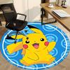 1pc Pikachu Pokémon Office Round Area Rug, Bedroom Living Room Home Decor, Room Deco,  Offic a1016129