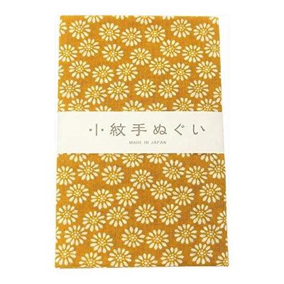 Miyamoto-Towel Japanese Tenugui Small Pattern Hand Towel Small Chrysanthemum 33x90cm Absorbent Quick-Drying Natural Material Gentle On Skin