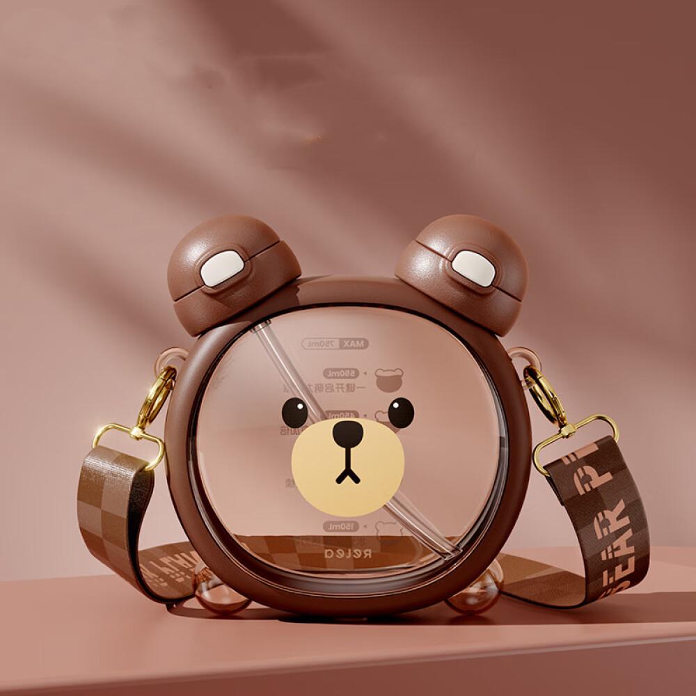 

Детская чашка для воды, двойная соломинка для питья, чайник для девочек-студенток, чашка с высоким внешним видом, большая емкость с чашкой-переноской