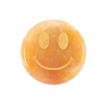 Be Brave Jade Happy Face Decorative Crystal