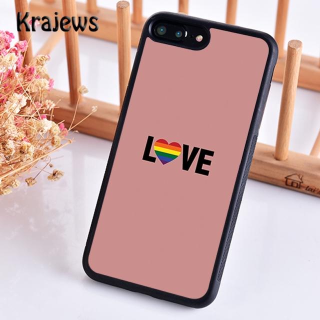 Krajews Gay Pride Flag LGBT Soft Phone Case Cover For iPhone 17 Air 16 15 14 plus 11 12 13 pro max Plus coque Fundas