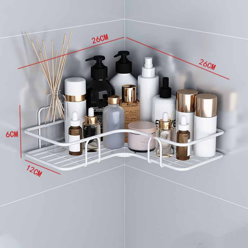 Non-perforated Tripod Bathroom Washstand Toilet Wall-mounted Wall Kitchen Storage Thickened Shelf Toilet Shelf