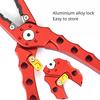 Aluminum Alloy Lure Pliers Controller Upper Ring Open Loop Cut Wire Clamp with Lock Fishing Clamp Fishing Tool