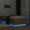 Vidaxl Rama Łóżka Z Led, Dąb Sonoma, 75X190Cm, Materiał Drewnopochodny