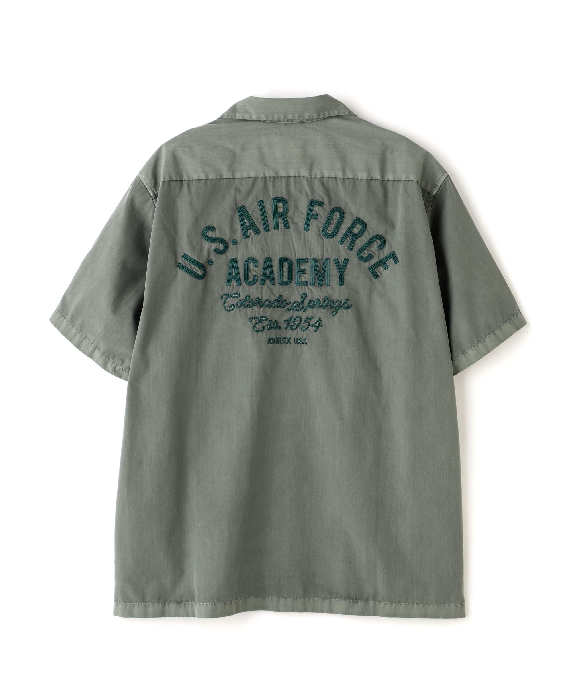 

Avirex ВЫЦВЕТЕВШАЯ РАБОЧАЯ РУБАШКА Выцветание Короткий рукав Рабочий Размер USAFA Рубашка, Мужская, 2XL, Зеленый, 783-5123012