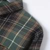 Men's Casual Long Pocket Sleeve Shirt Cardigan With Ground Wool Pinstripe Check