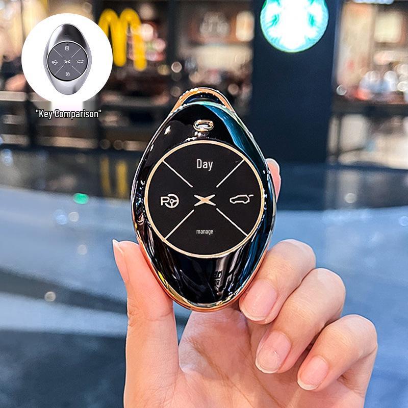 Premium Key Cover & Keychain for Xiaopeng P7, G6, New P7i, P5, G3, G3i, G9 Models