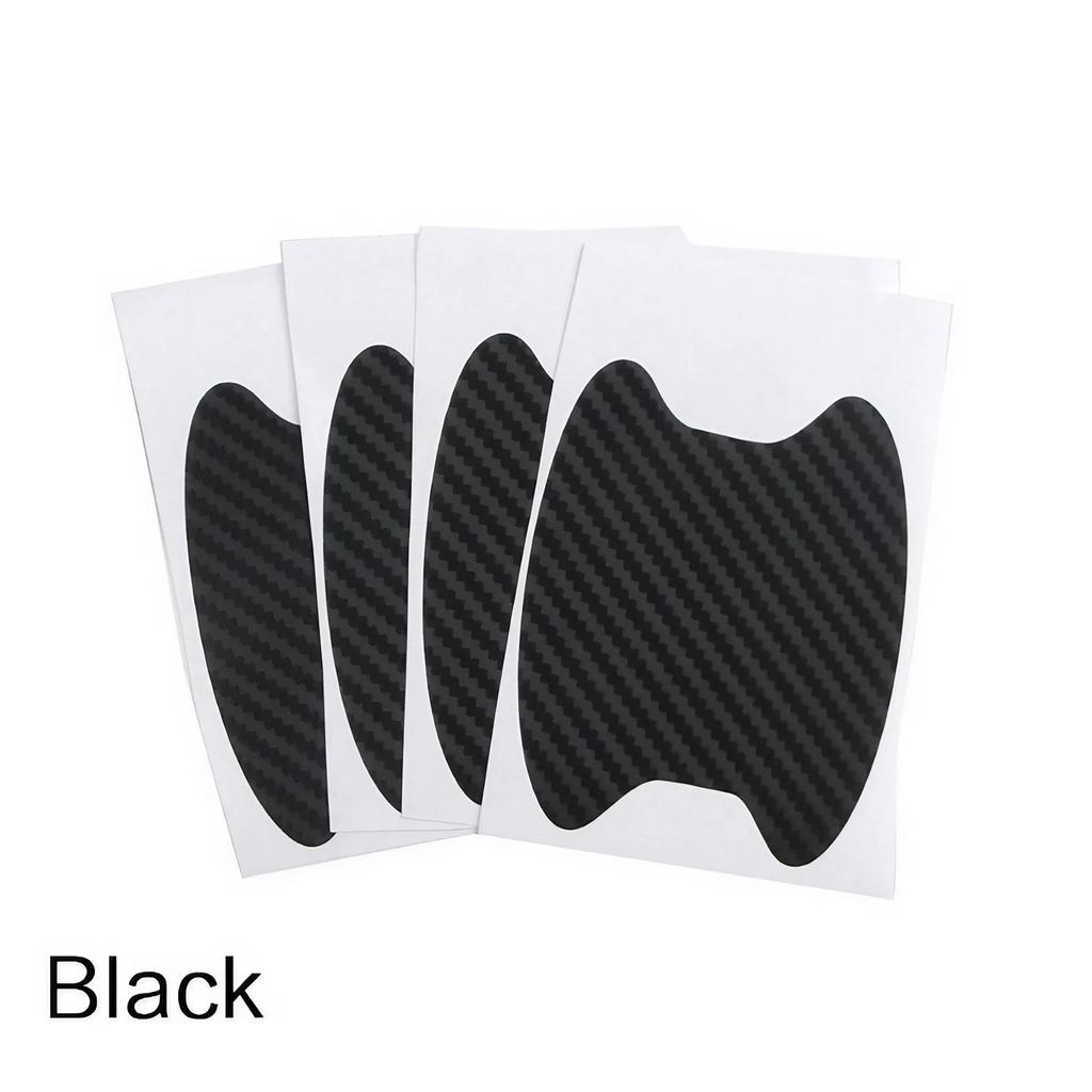Universal Carbon Fiber Car Door Handle Protector, Vinyl AntiScratch Protective Film for Car Handles