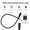 12V DC Power Extension Cable, 5.5x2.1mm, 20cm, Male-Female, Pure Copper.