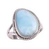 Natural Republic Larimar Gemstone 925 Solid Sterling Silver Gift Ring S.9 m5T03