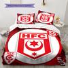 Hallescher FC Pattern Bedding,Quilt Set Quilt Cover Pillowcase Home Birthday Gift(1 * Duvet Cover + 2 * Pillowcase, Without Core)
