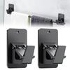 2Pcs Wall-mounted Curtain Rod Holders Adjustable Wall Rod Bracket Curtain Hanging Hooks  Bedroom