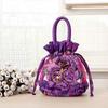 Ethnische Spitze Eimer Handtasche - Damen Koreanische Einfarbige Abendtasche