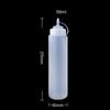 Salad Sauce Squeezed Bottle High Quality PE Plastic Plastic Pointed Seasoning Squeezed Desktop Seasoning Bottle Kitchen Supplies