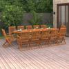 Day and Night - Day and Night Garden Dining Set 13 Pieces Solid Acacia Wood 280x90x75cm