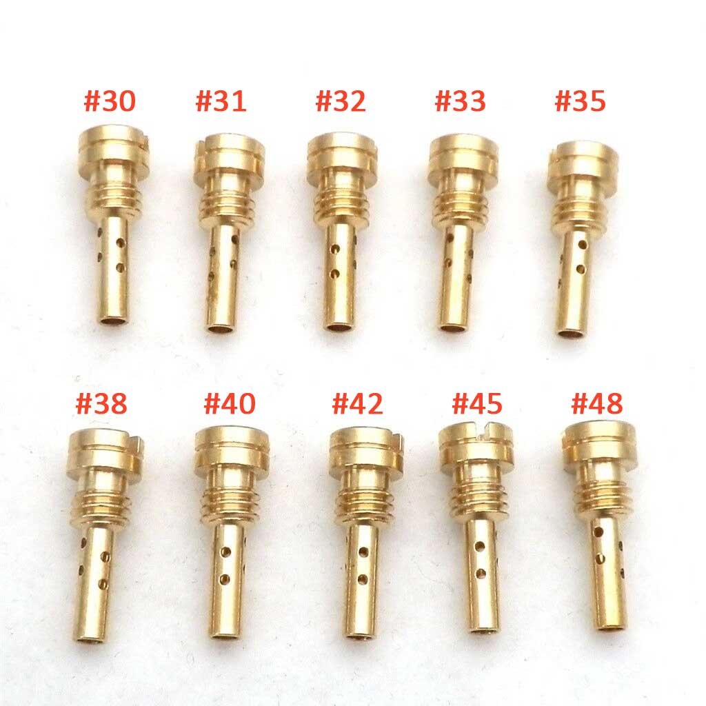 

10pcs Slow Pilot Jet 4.5X0.75mm Thread for Keihin Kawasaki CV CVK FCE FCR Carburetor N424-25 Injector Nozzle 30-48