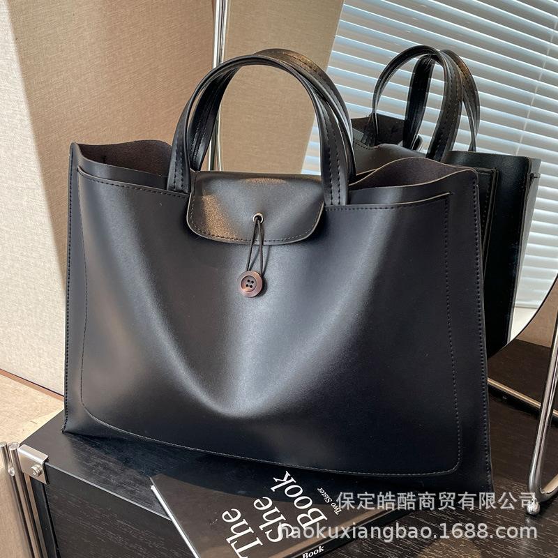 Bag women's large capacity 2025 new trendy high-end feeling foreign versatile hand bag popular portable tote computer bag