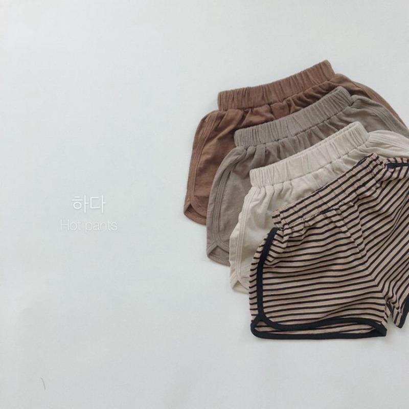 Retro Japanese Korean Style Loose Solid Unisex Kids Summer Shorts