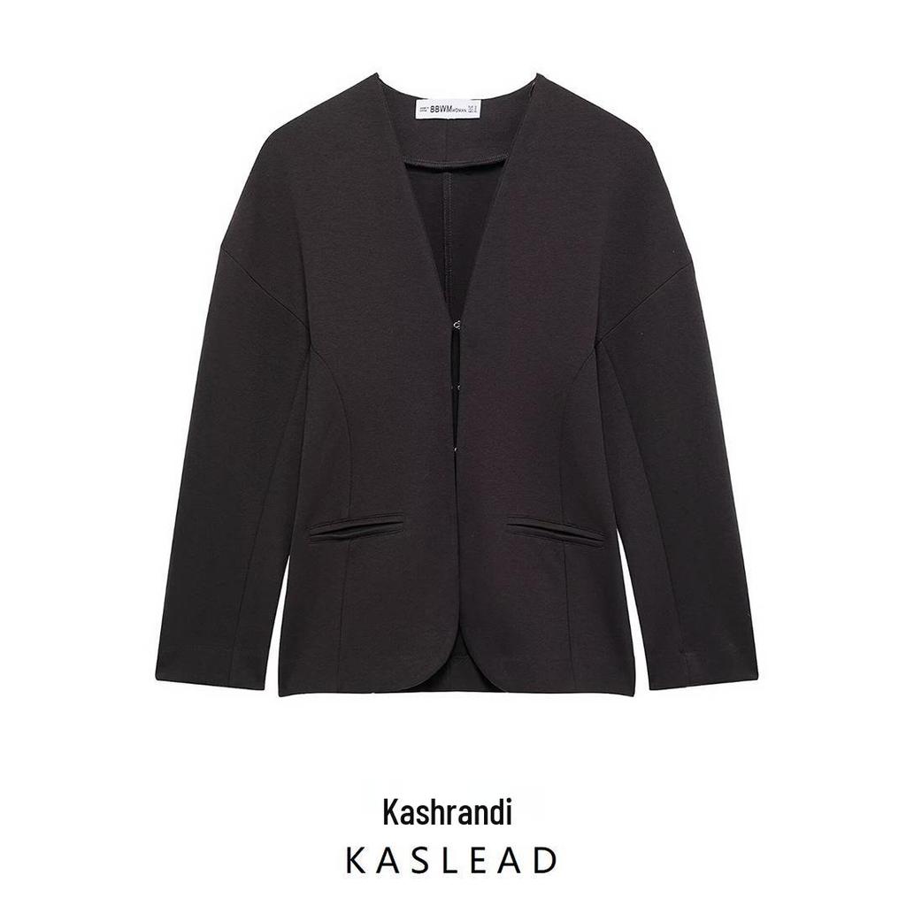 2025 Spring Women's European & American Style Double-Sided Long Sleeve Suit Jacket