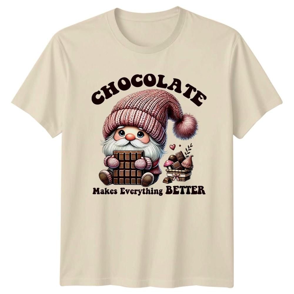 Chocolate Makes Everything Better Unisexs TShirt Gnome Chocolate Lover