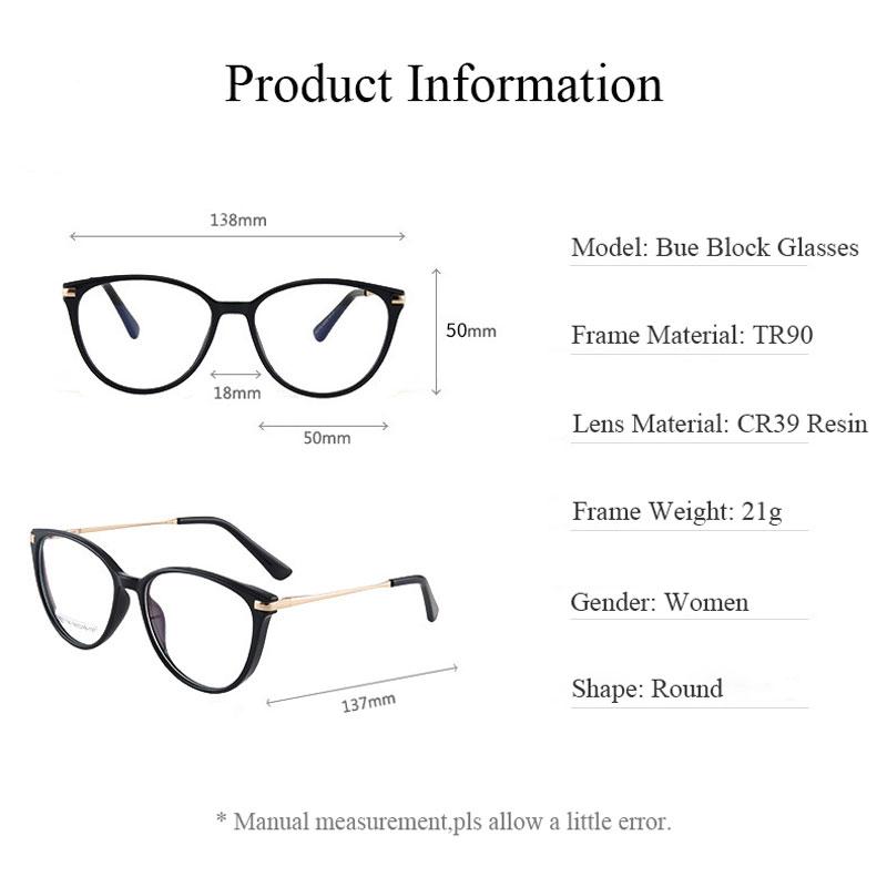 Anti Blue Rays Prescription Reading Glasses +2.75 +6.00