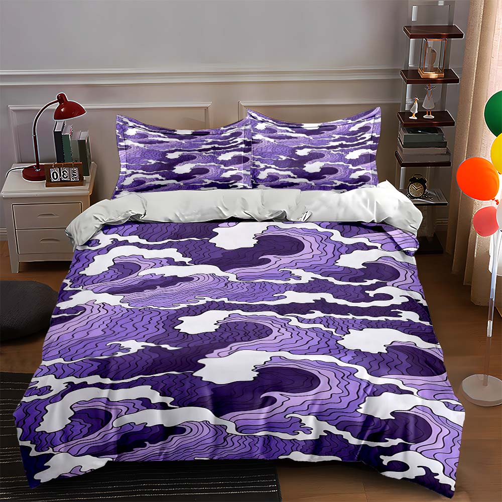 

Abstract, swirling, layered. Bedding Duvet cover sets Duvet covers Pillowcases gifts (1 * Duvet Cover 2 * Pillowcases, without duvet insert) 135x200cm