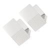 1 Pair of Pot Pan Lid Holder Punch Free Wall Mount Organizer Plastic Kitchen Storage Rack White