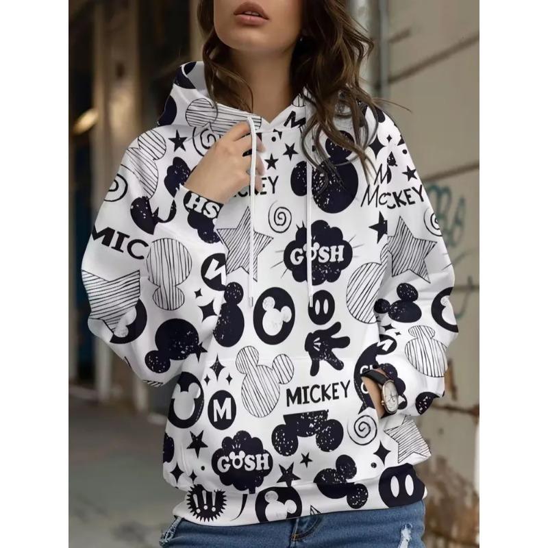 Women's Autumn and Winter 3D Printed Hooded Hoodies & Sweatshirts (women’s)