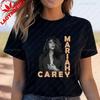 Mariah Carey Classic Poster Print Ladies Top,Everyday Casual Street Wear, Spring Ladies Top C