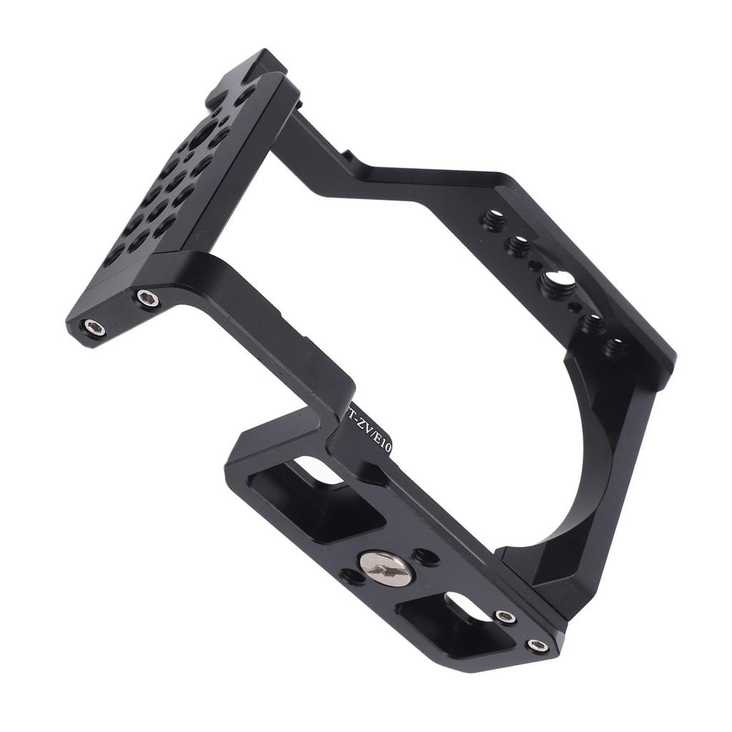 ZV E10 Kamera Aluminium Video Shooting Cage mit Blitzschuhhalterung und Vollkamera-Käfig für Sony ZV E10 Kamera Gehäuse Rig Käfig, Rig, 1/4" 3/8" Gewinde,