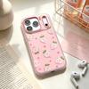 White Strawberry for Vivo Millet Oppo Huawei Mate Matte 17pro Mobile Phone Case Apple 17/16 Niche Women