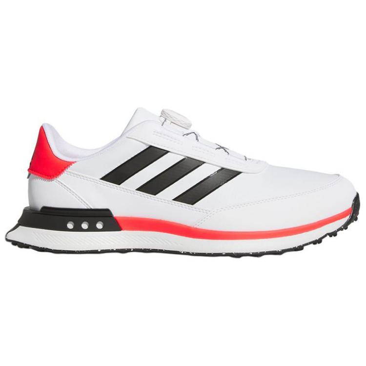 Adidas S2G SL BOA Golf Comfortable Versatile Shock Absorbing Non-Slip Waterproof Breathable Low Top Golf Shoes Men sneaker White Black Red JI4033
