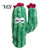 Plush Cactus Cat Toy Toy, Catnip Filled Chew Cute Handcrafted Stuffed Kitten Teething for Indoor Cats Entertainment