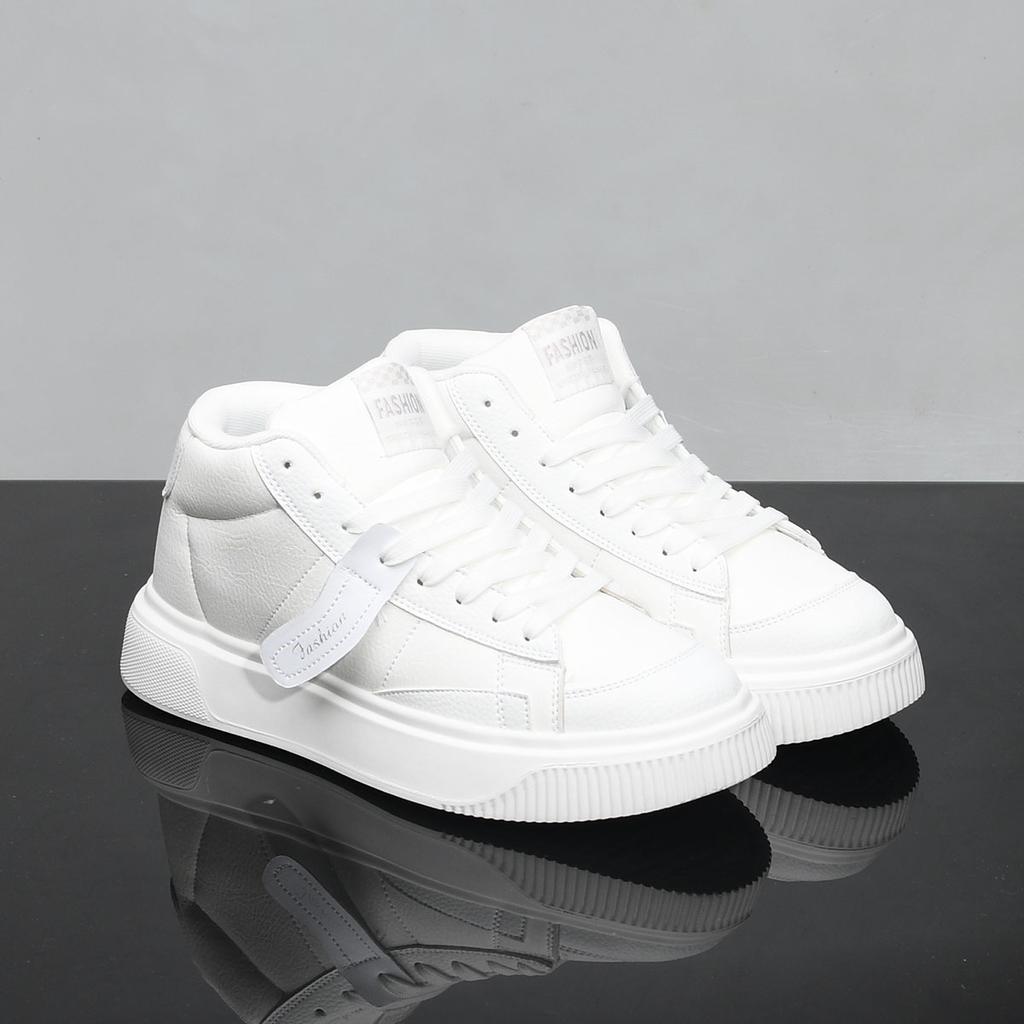 Scarpe alte con suola spessa da uomo, nuove scarpe traspiranti mid-top per l'autunno, scarpe rialzanti da uomo TK