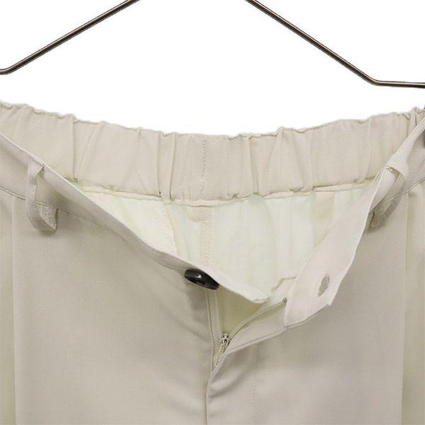 Kappa Logo Embroidery Wide Pants L Ivory Women Used