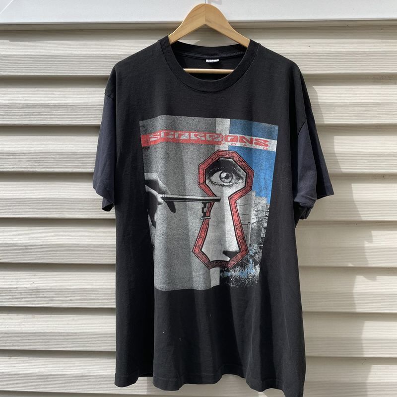 1991 Scorpions Band Tshirt Gift For Fan Unisex Tshirt Reprint S5XL KH8858 Unisex T-Shirt S