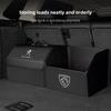 PU Leather Car Trunk Storage Bag Collapsible Camping Box For 206 307 308 207 3008 208 407 508 2008 5008 301 406 408 607