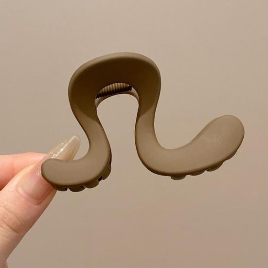 Damen Haarklammer Geometrische Form Anti-Rutsch-Zähne Haarspange Dusch-Hinterkopf-Haarspange Haaraccessoires