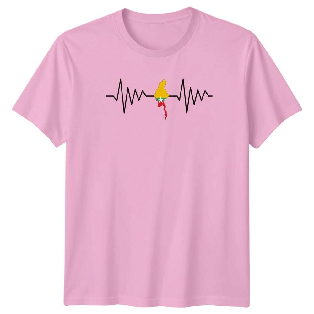 Myanmar Heartbeat TShirt Burmese Heritage Myanmar Pride Gift For Him And Her