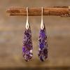 Premium Bohemian Light Luxury Geometric Emperor Stone Geometric Earrings Earrings Popular Accessories