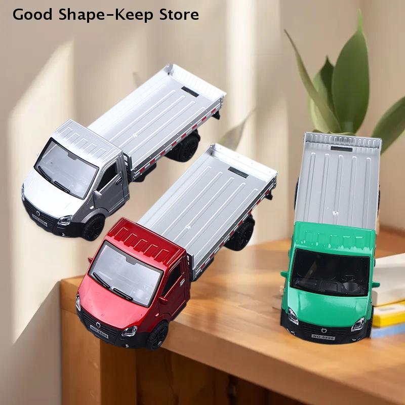 1/36 Scale Alloy Pullback Three-door Truck, Stylish Design, Can Carry Cargo Boy's Toy Die-cast Metal Kids Toy Transport Truck