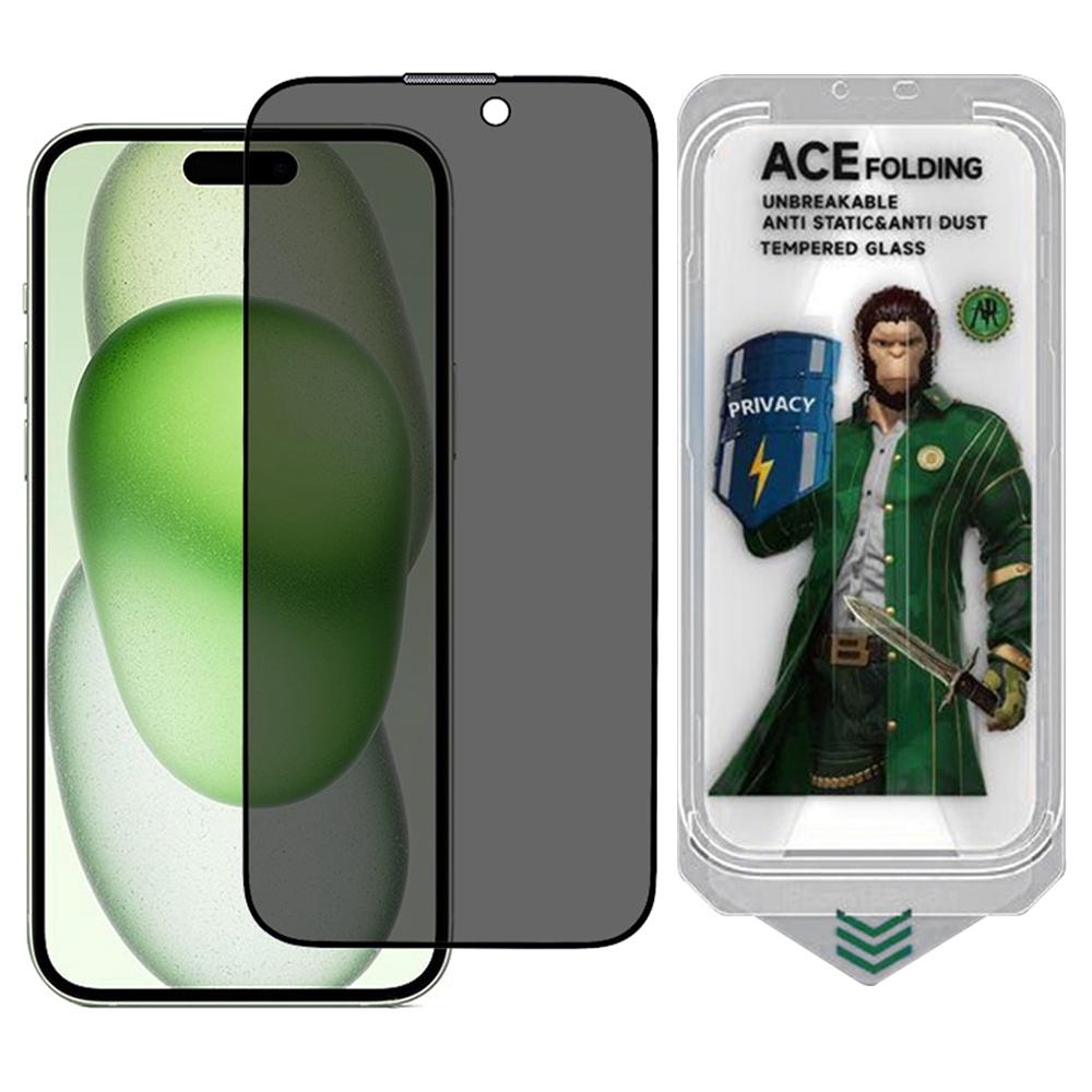 

ESHMILY Screen Protector For iPhone 16 Plus/15 Plus/14 Pro Max 2.5D High Aluminium-Silicon Glass Anti Spy Film with Easy Installation Tool Type A