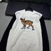 Xiang Family 2025 A/W Color Block Plum Blossom Deer Knit Pullover