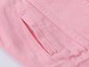 Damen Rosa Frühling Locker Geschnittene Jeansjacke - Kurz, Langärmlig, Übergröße, Lässiger Koreanischer Stil