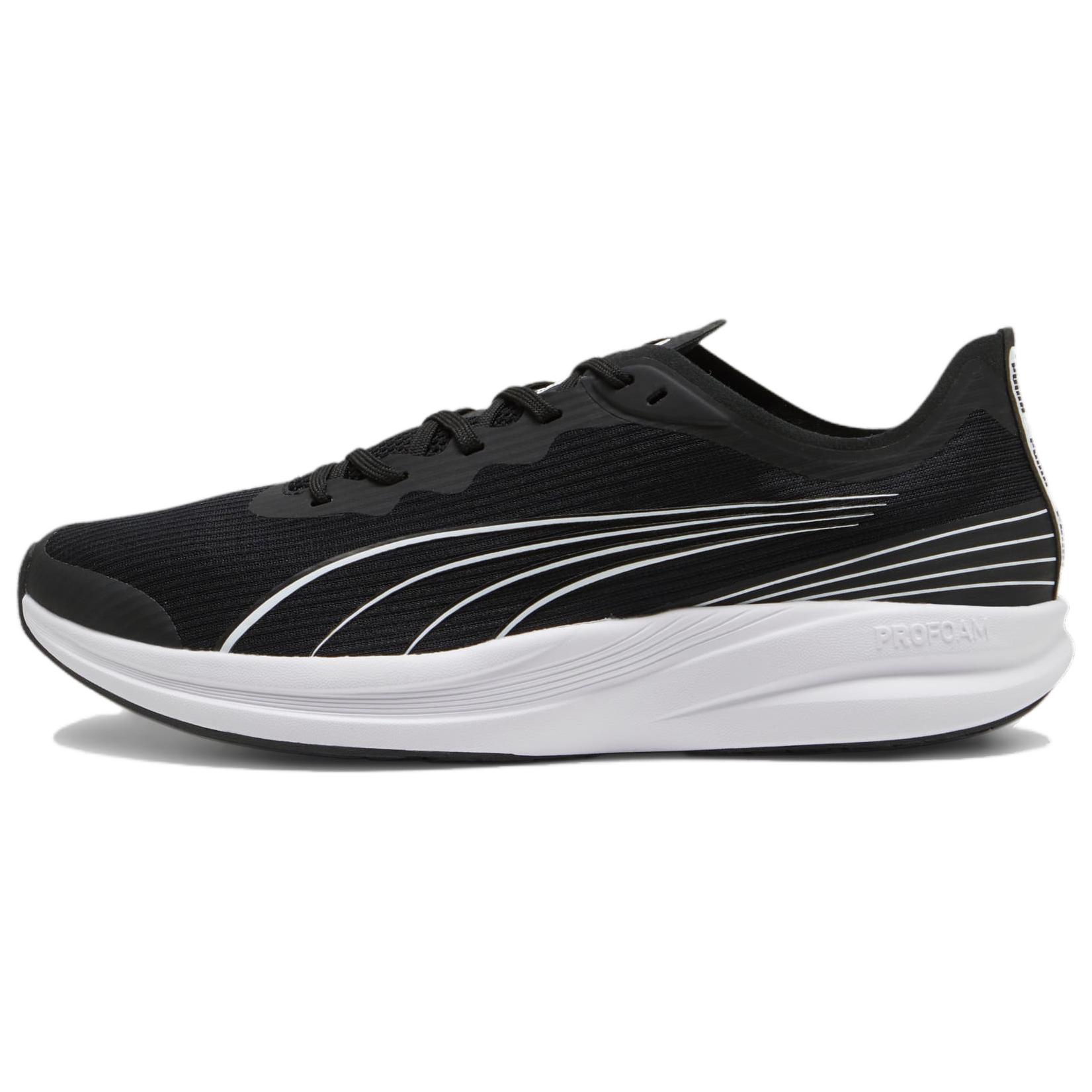 PUMA Redeem Profoam Slip Resistant Abrasion Resistant Low top Casual Running Shoes Unisex Black White 379442-01 42