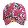 WHITE FANG Hat Mesh Cap Floral Pattern Stylish Cute Casual CA138 Women's (01 Black)