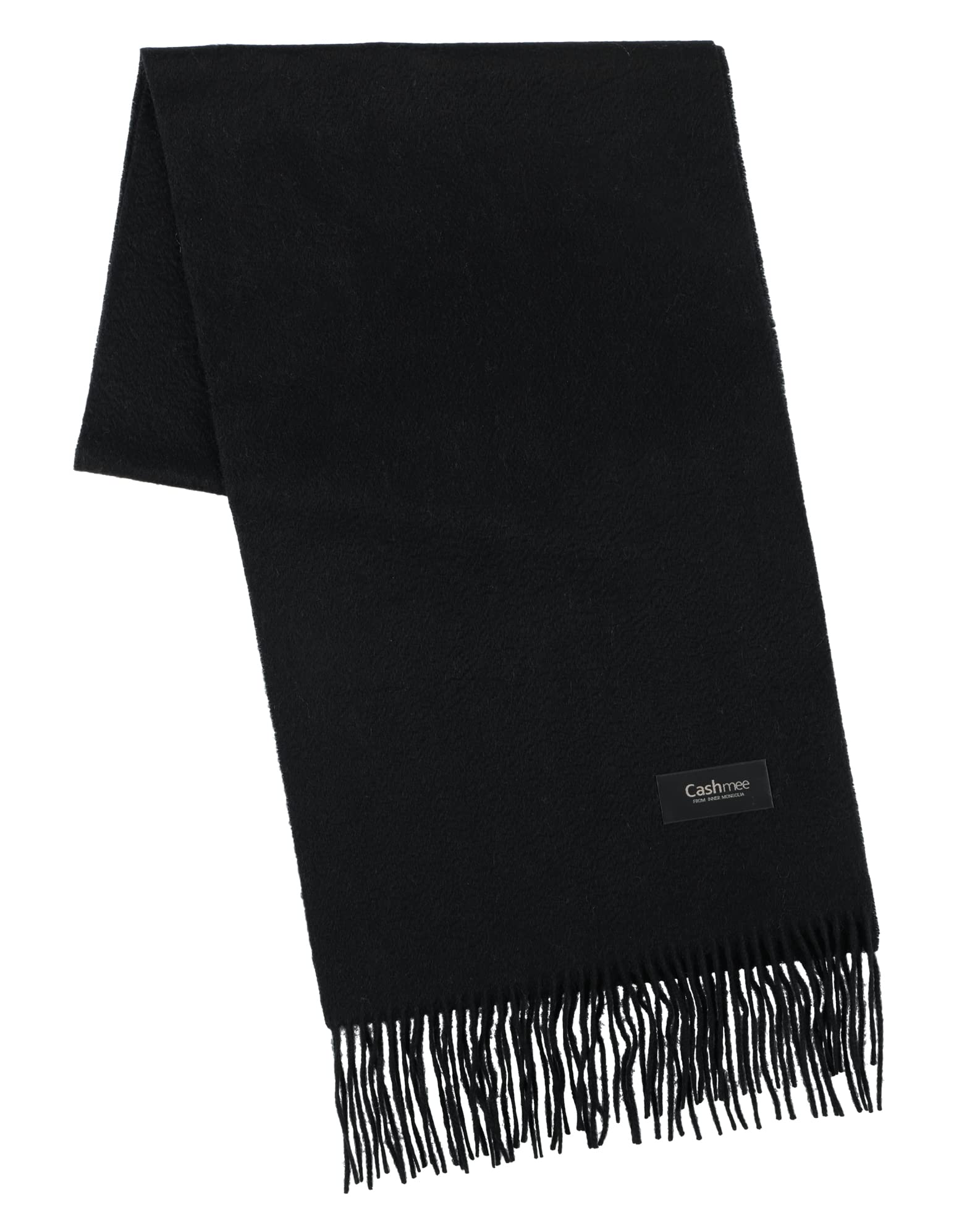 

Cashmee35 Cashmere Basic Wave Long BLACK 100% Scarf/Alnilam (F8)
