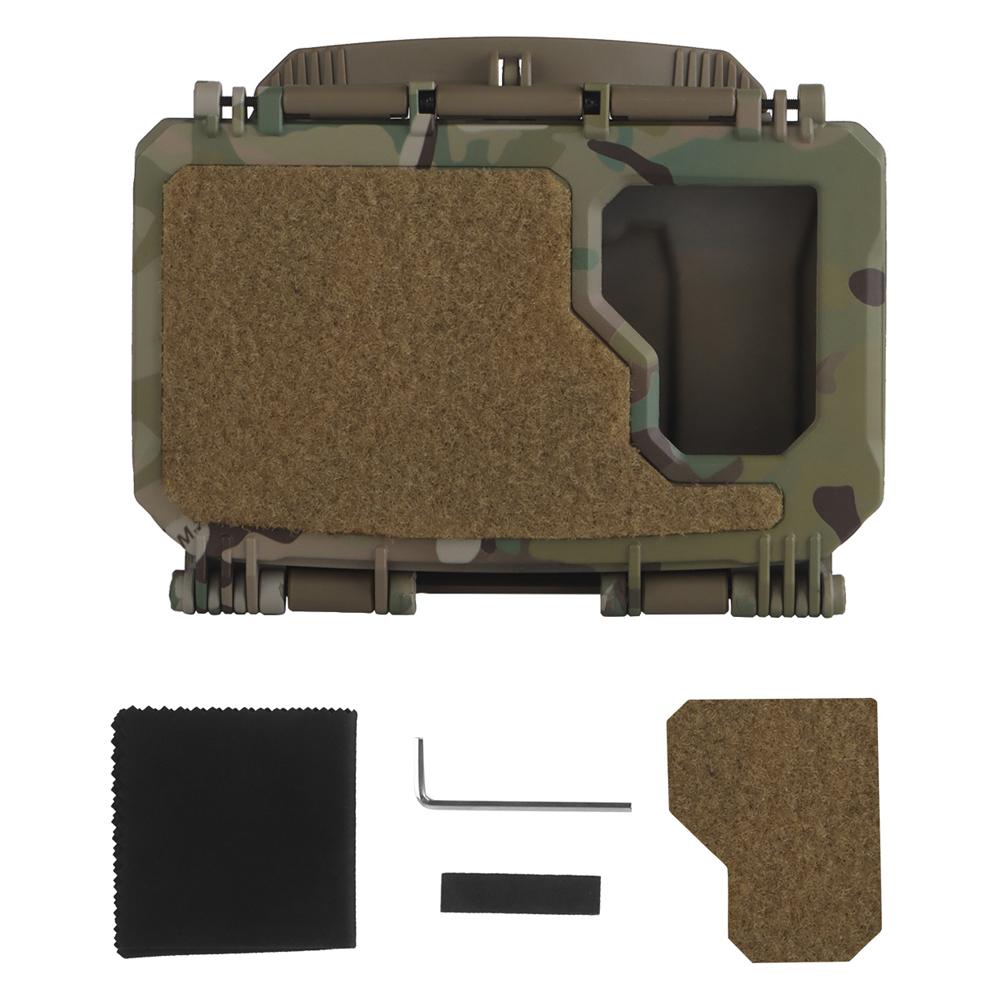 Tactical MOLLE Mobile Phone Box Navigation Board Quick Release Airsoft Vest Carry Outdoor Hunting Wargame Instant Equipment Box